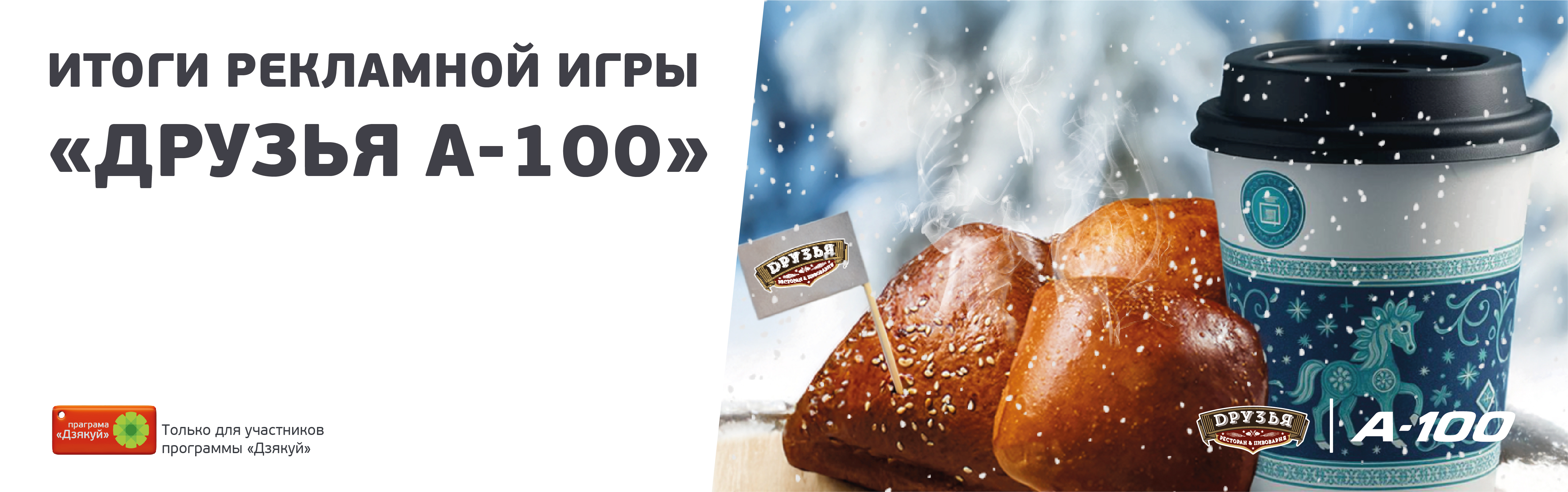Итоги розыгрыша рекламной игры «Друзья А-100»!